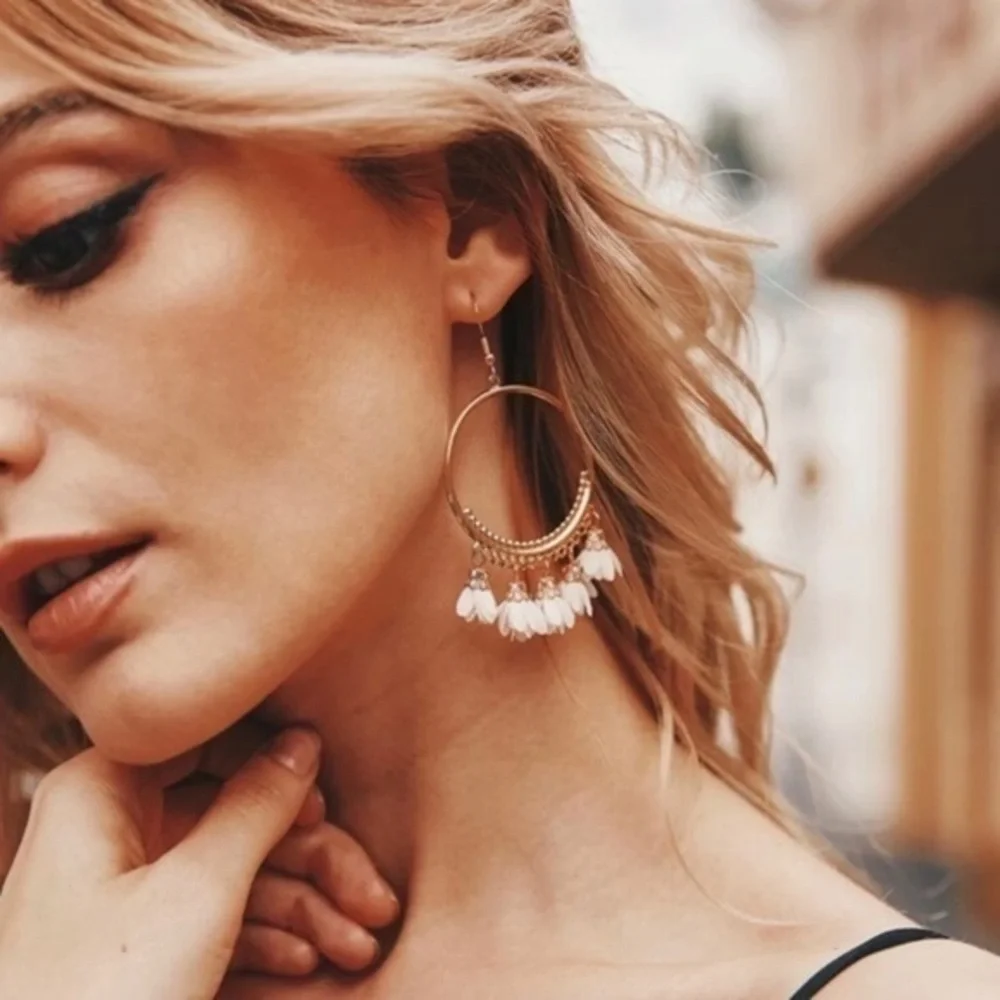 3/$30 💛 Ruffle Hoop Earrings